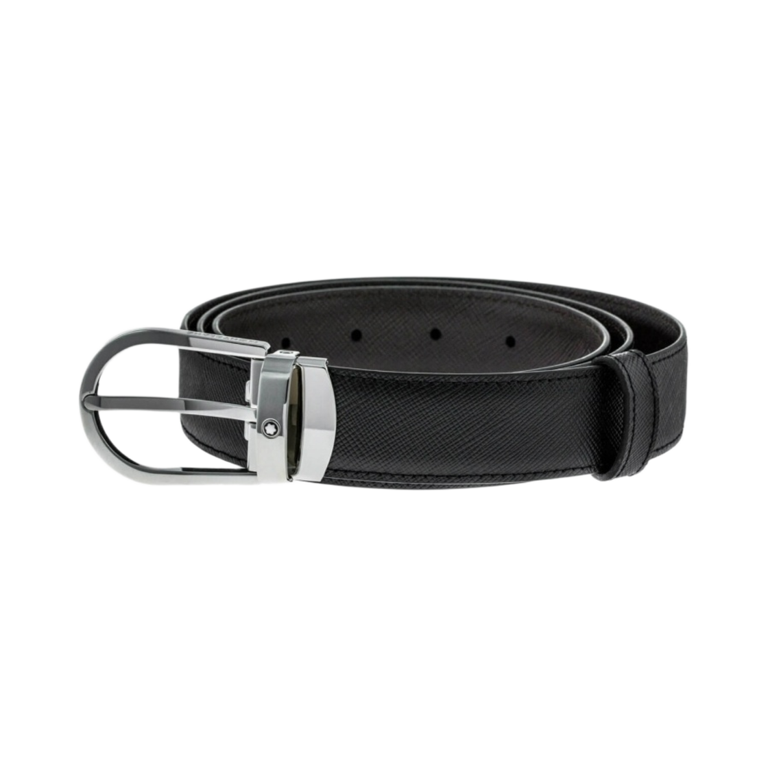 몽블랑 홀스슈 버클 30mm 리버시블 레더 블랙 브라운(Montblanc Horseshoe Buckle 30mm Reversible Leather Black Brown)