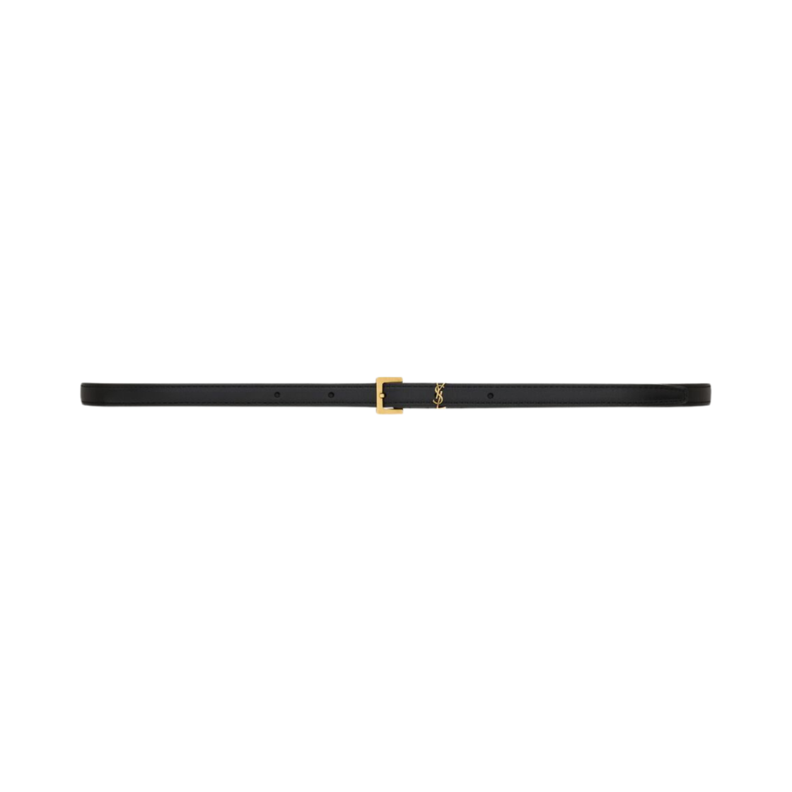 (W) 생로랑 카산드라 엑스트라 슬림 벨트 블랙((W) Saint Laurent Cassandre Extra Slim Belt Black)