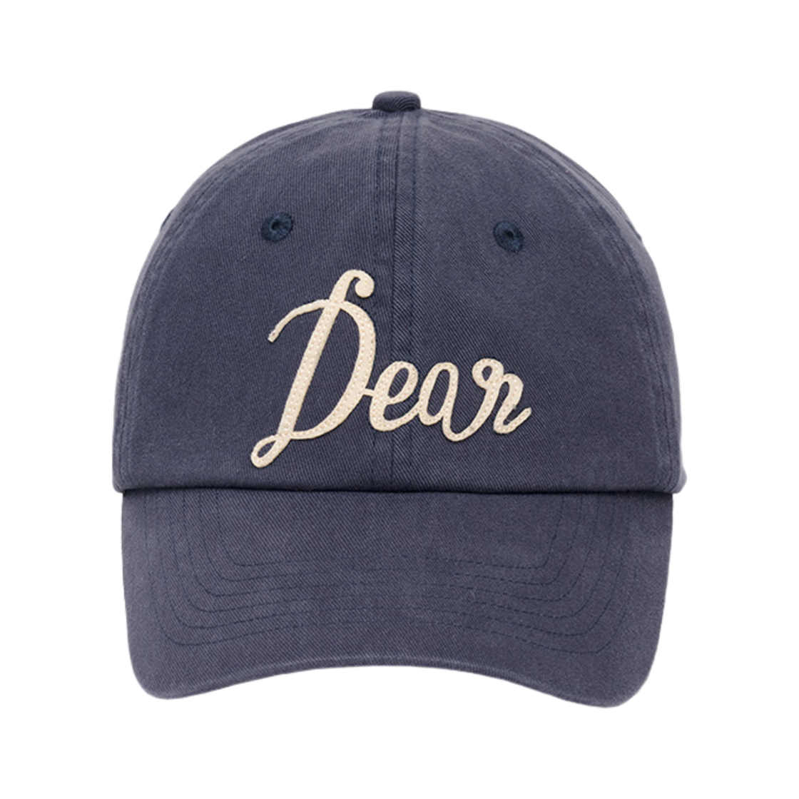 제너럴아이디어 유니섹스 디어 펠트 패치 볼캡 네이비(General Idea Unisex Dear Felt Patch Ball Cap Navy)
