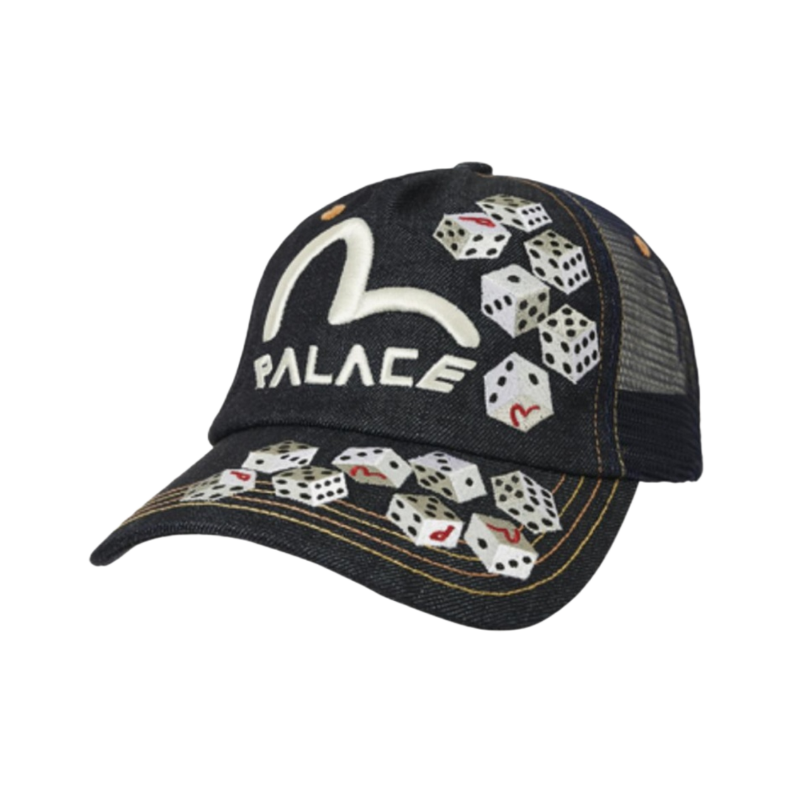 팔라스 x 에비수 모자 블랙 - 24SS(Palace x Evisu Hat Black - 24SS)