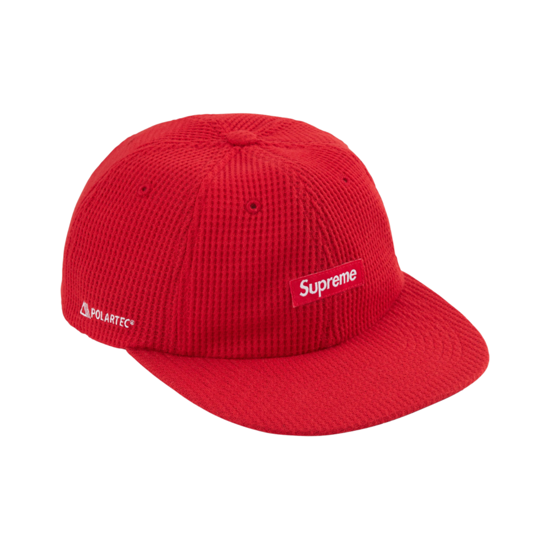- Supreme Polartec Waffle Small Box 6-Panel Red - 24FW