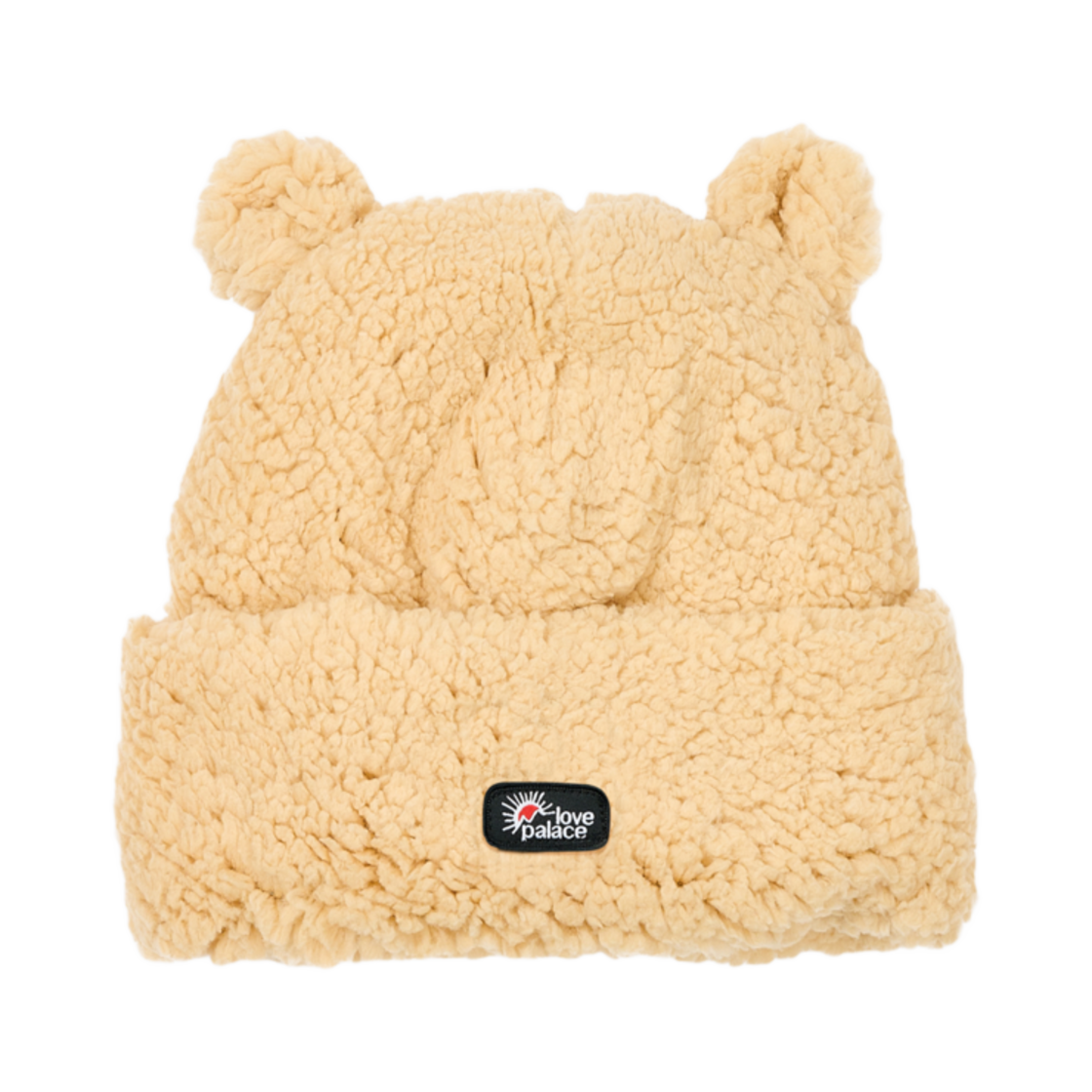 - Palace Love Palace Fuzzy Ears Beanie Soft White - 24FW