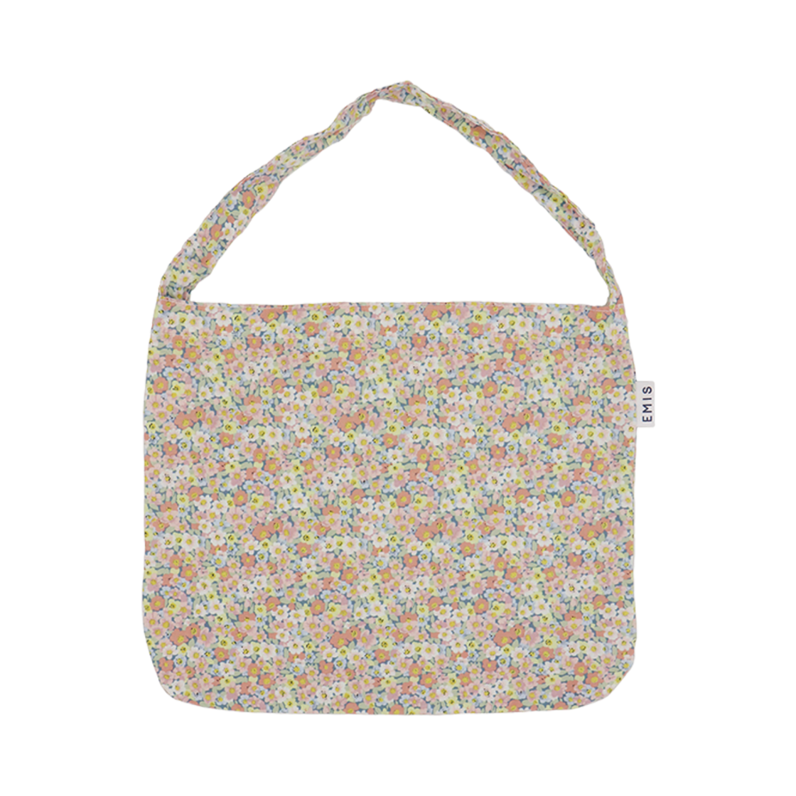 이미스 파스텔 플라워 코듀로이 에코백 핑크(Emis Pastel Flower Corduroy Eco Bag Pink)