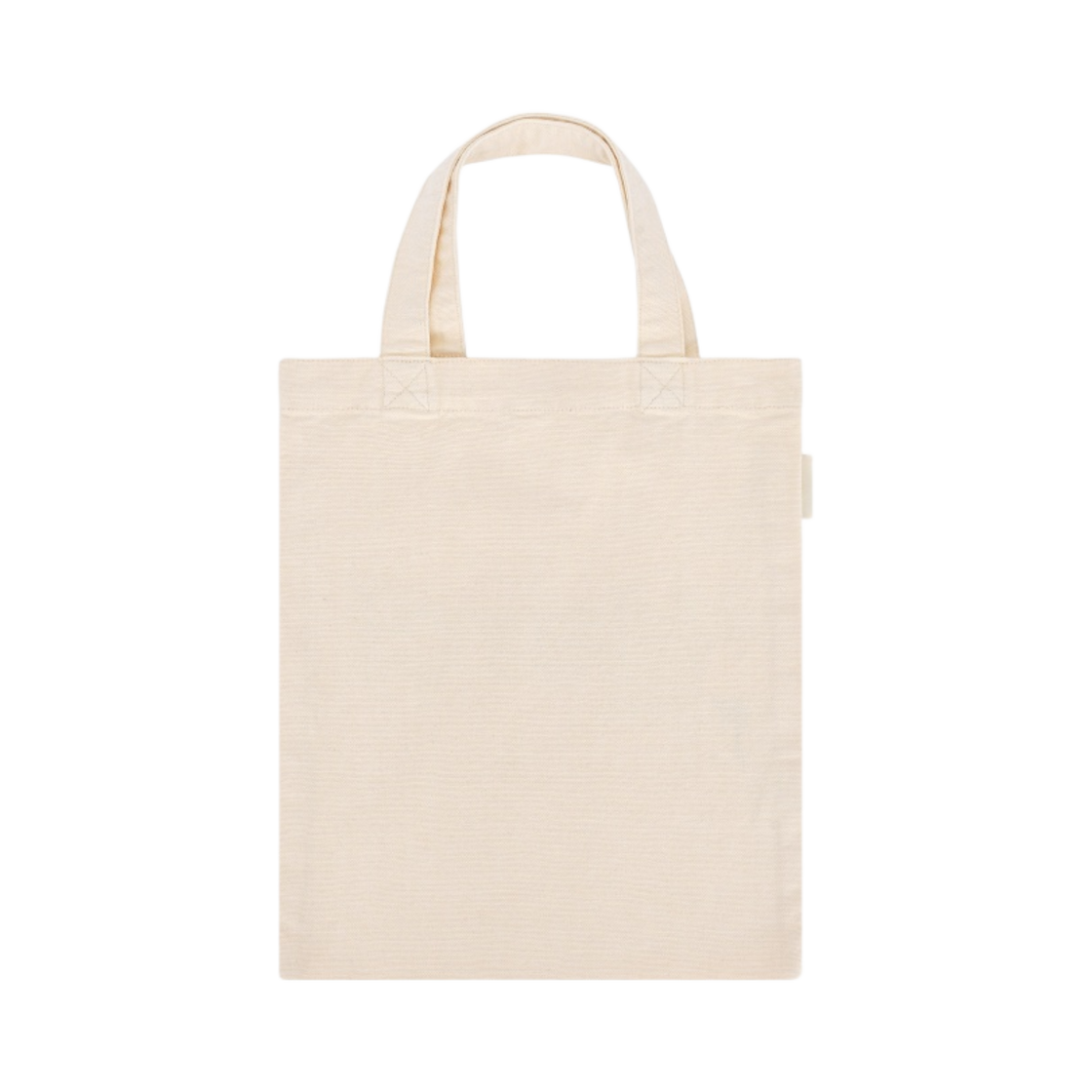 메르시 코튼 토트백 미니 에크루 블루 그린(Merci Cotton Tote Bag Mini Ecru Blue Green) - 2