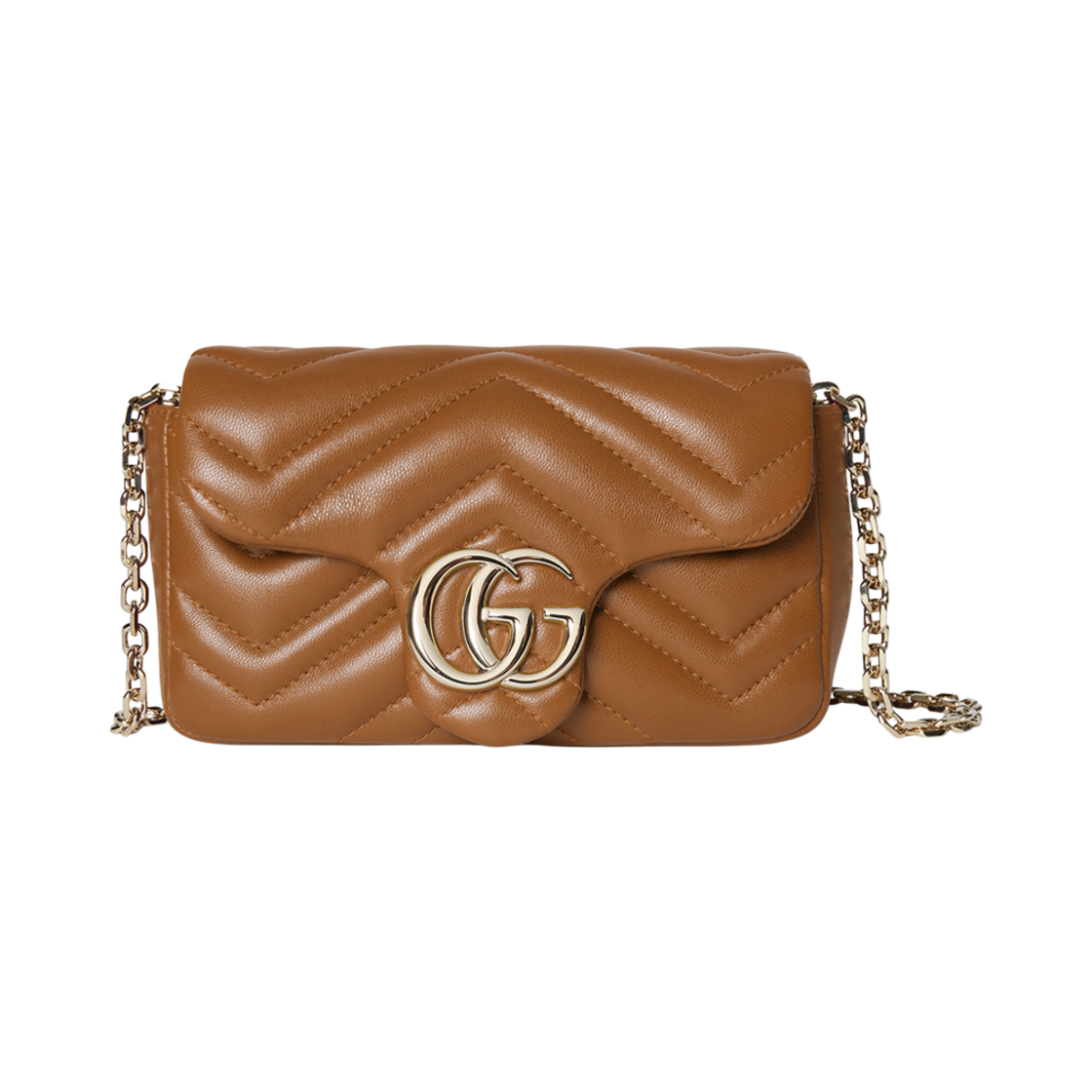 구찌 GG 마몽 미니 숄더백 브라운(Gucci GG Marmont Mini Shoulder Bag Brown) - 1