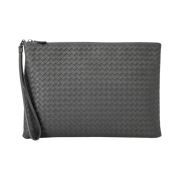 Bottega Veneta Intrecciato Strap Clutch Grey