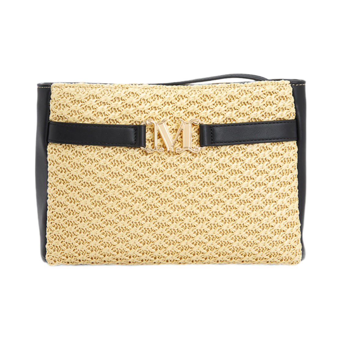 RIENZABEACH-001 Max Mara Clutch Beige
