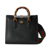 Gucci Diana Small Tote Bag Black Leather