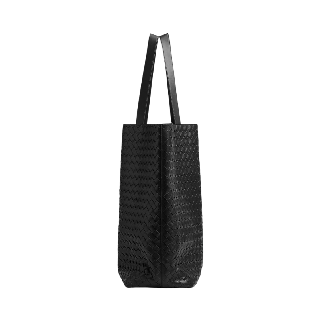 보테가 베네타 라지 인트레치아토 토트백 블랙(Bottega Veneta Large Intrecciato Tote Bag Black) - 2