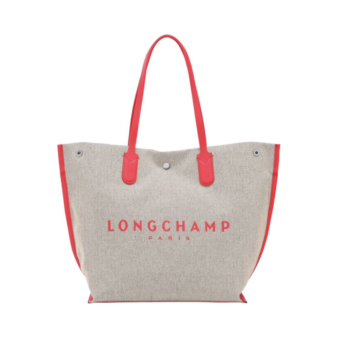 10090HSG218 Longchamp Roseau Tote Bag L Strawberry