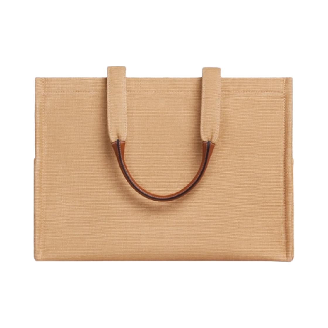 셀린느 텍스타일 & 카프스킨 타이스 라지 카바스백 내츄럴 탄(Celine Large Cabas Thais in Textile and Calfskin Natural Tan) - 3