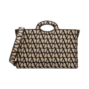 Valentino La Troisieme Toile Iconographe Shopper Bag Beige Black