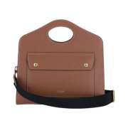 Burberry Small Pocket Tote Bag Malt Brown