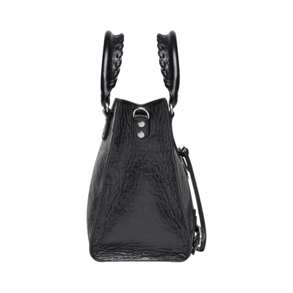 발렌시아가 네오 클래식 업사이드 다운 미디움 이스트 웨스트 토트백 블랙(Balenciaga Neo Classic Upside Down Medium East-West Tote Bag Black) - 2