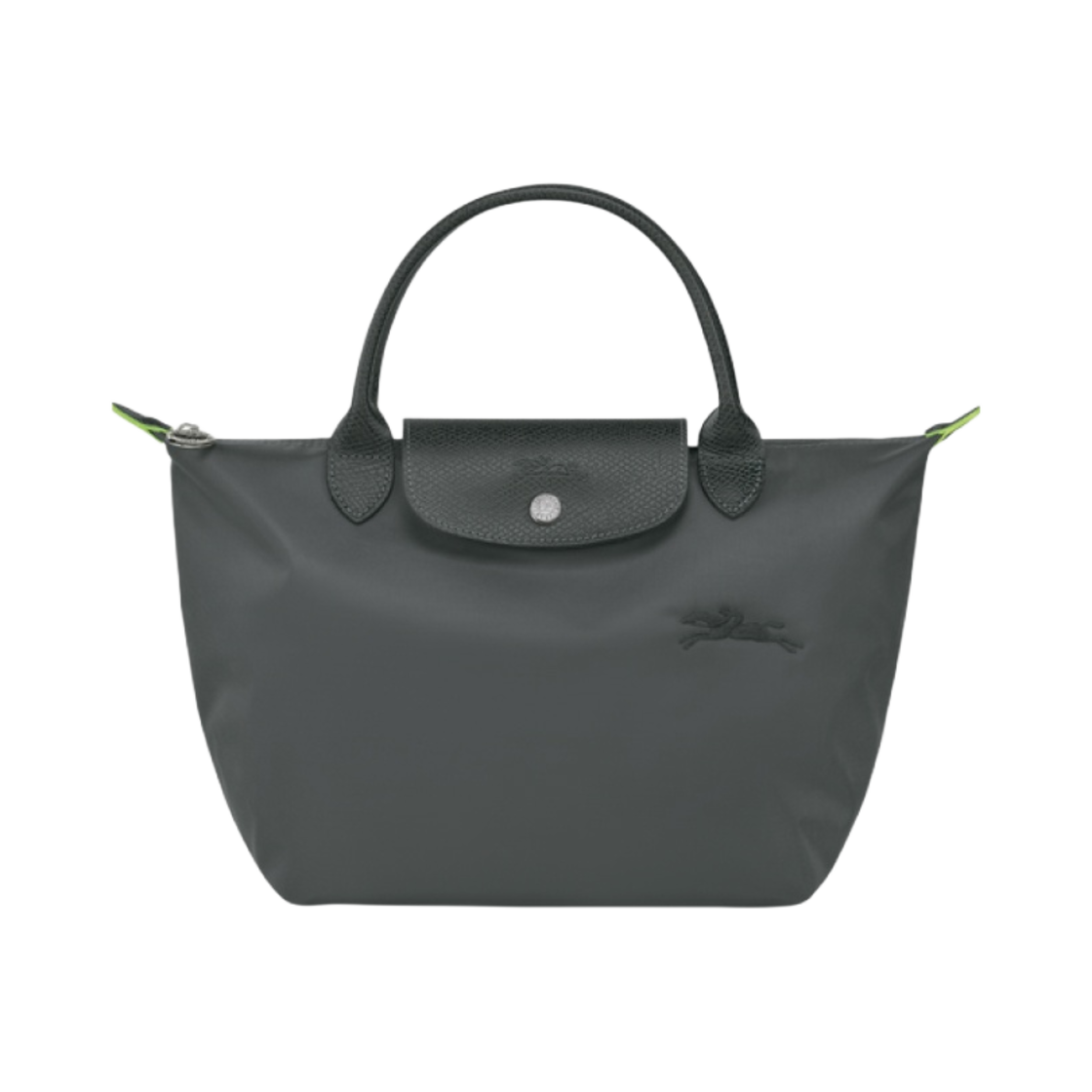 L1621919P66 Longchamp Le Pliage Green Handbag S Graphite