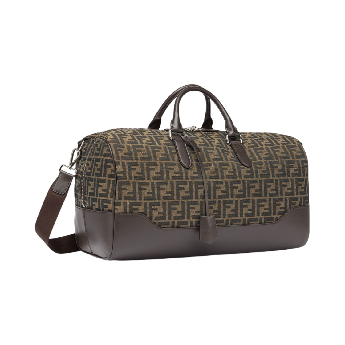 펜디 미디움 더플 FF 패브릭 라지백 브라운(Fendi Medium Duffle FF Fabric Large Bag Brown) - 2
