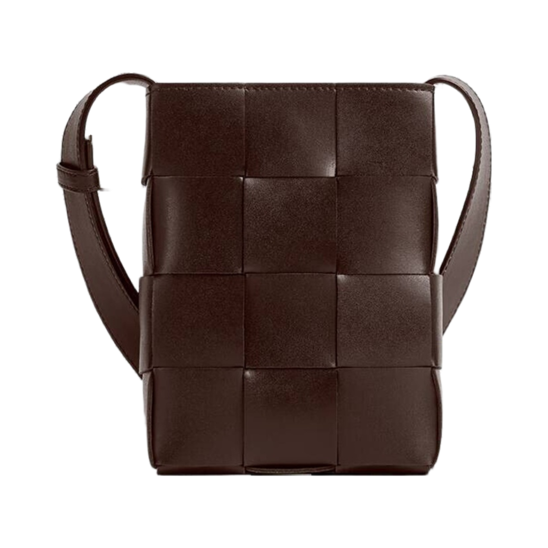 729298VBWD32017 Bottega Veneta Mini Cassette Crossbody Bag Light Brown