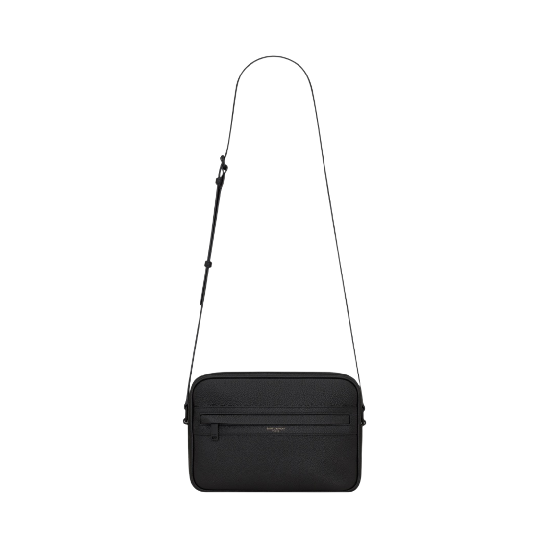 생로랑 캠프 카메라 백 그레인 레더 블랙(Saint Laurent Camp Camera Bag In Grained Leather Black) - 1