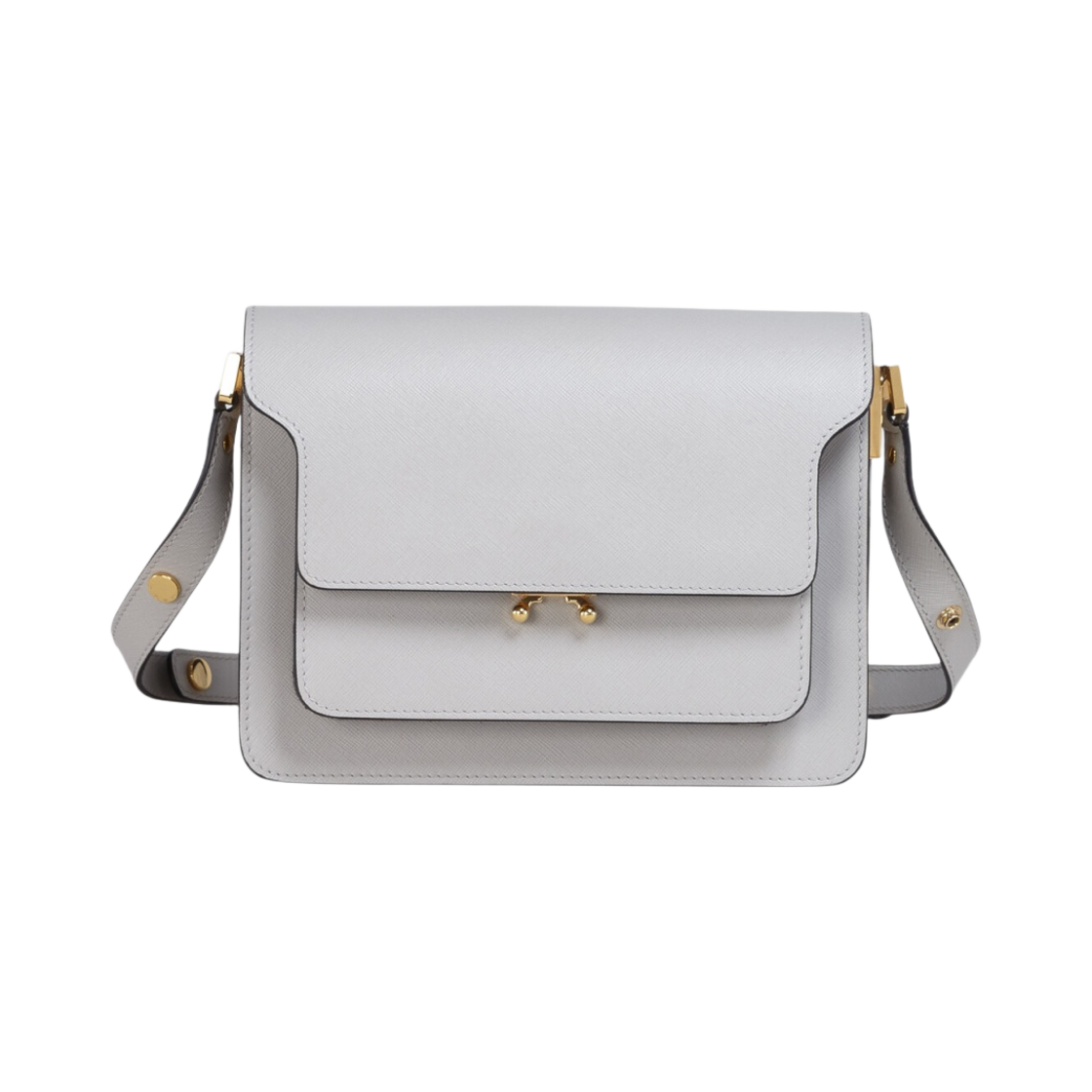 마르니 사피아노 미디움 트렁크백 그레이(Marni Saffiano Medium Trunk Bag Grey)