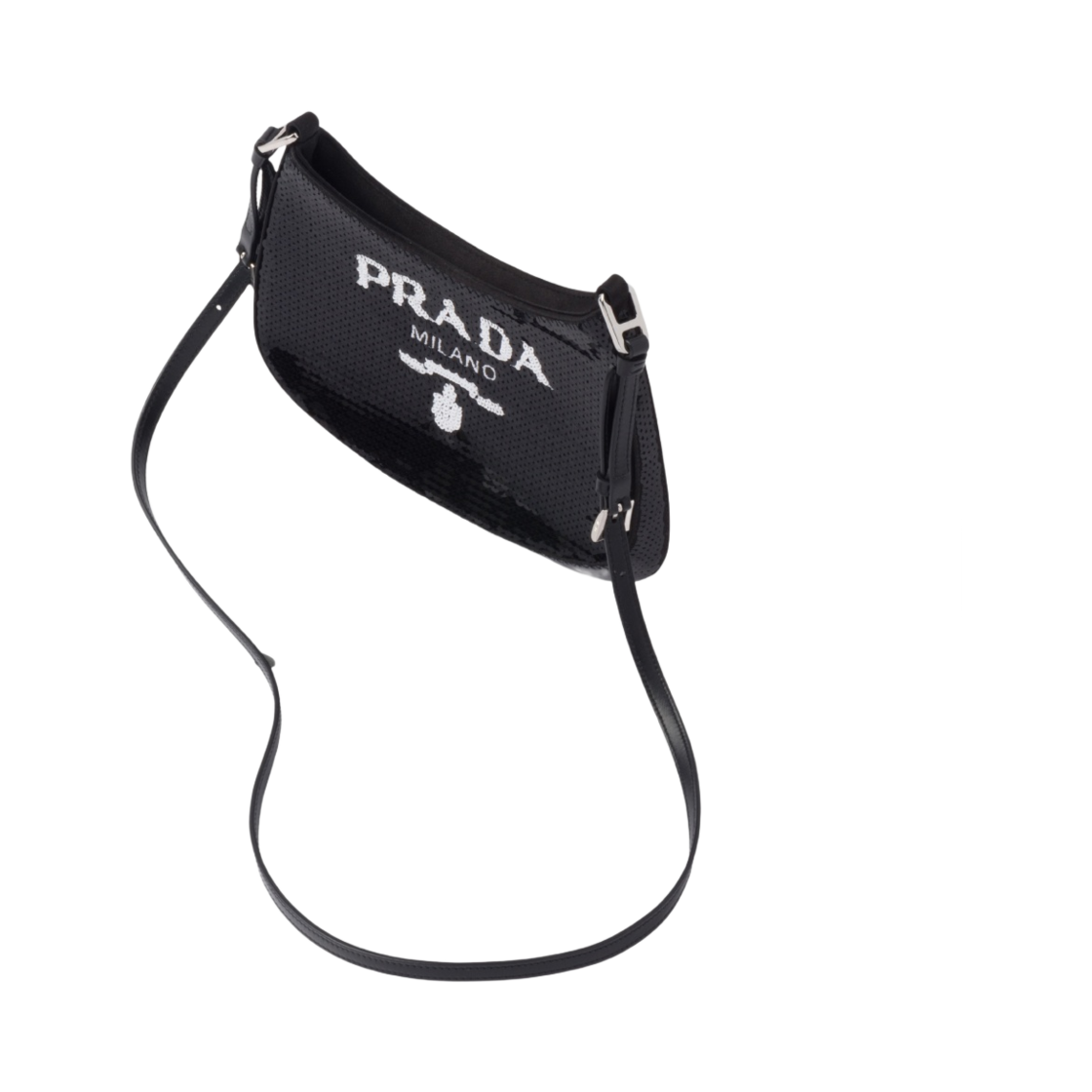 프라다 클레오 세퀸백 블랙(Prada Cleo Sequined Bag Black) - 3