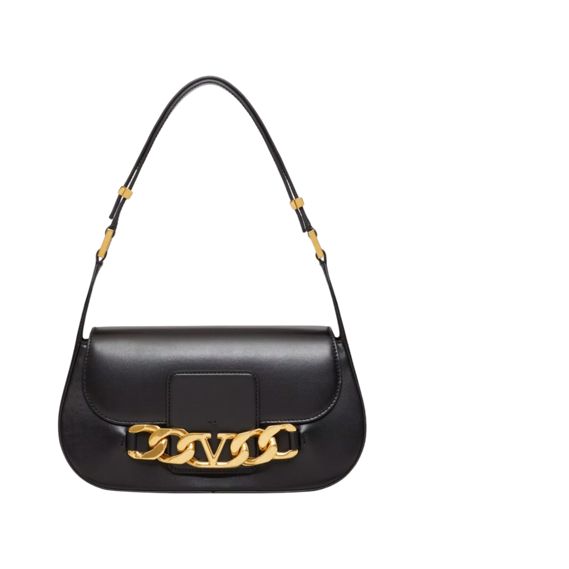 발렌티노 브이로고 체인 카프스킨 숄더백 블랙(Valentino Vlogo Chain Shoulder Bag in Calfskin Black) - 1