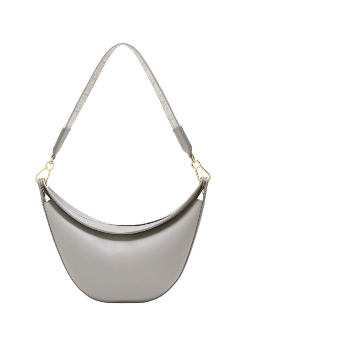 로에베 스몰 루나백 사틴 카프스킨 앤 자카드 펄 그레이(Loewe Small Luna Bag in Satin Calfskin and Jacquard Pearl Grey) - 4