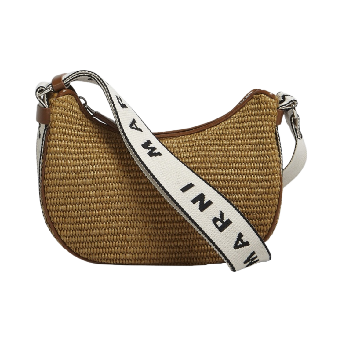 마르니 라피아 베이 스몰백 로시엔나 내츄럴(Marni Bey Small Bag in Raffia Rawsienna Natural) - 1
