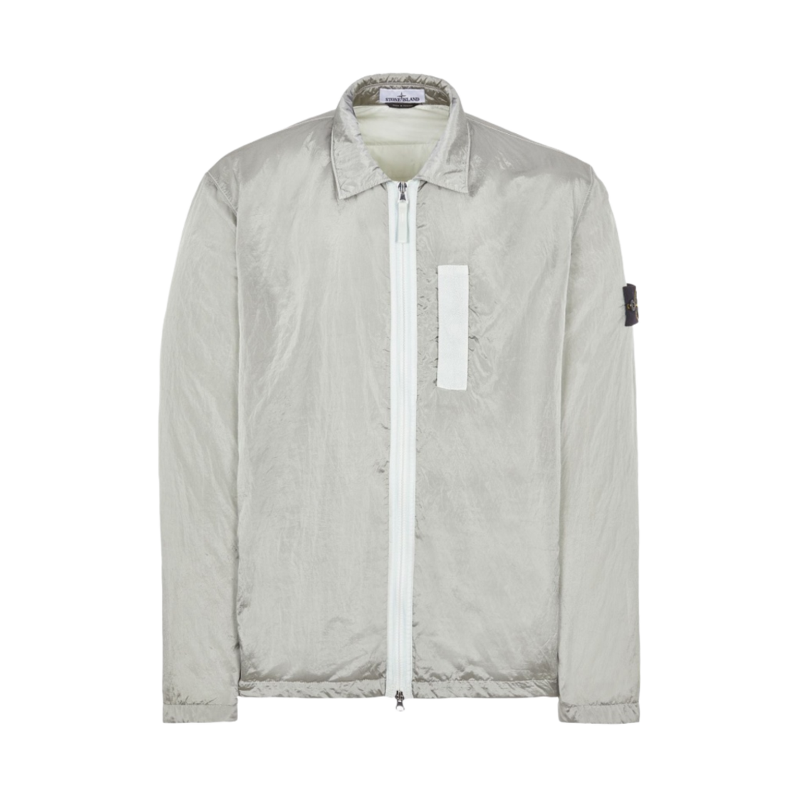스톤 아일랜드 Q0519 나일론 메탈 에코닐 재생 나일론 프리마로프트 자켓 라이트 그레이 - 22FW(Stone Island Q0519 Nylon Metal Econyl Regenerated Nylon Primaloft Jacket Light Grey - 22FW)