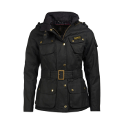 (W) Barbour International Original Wax Jacket Black