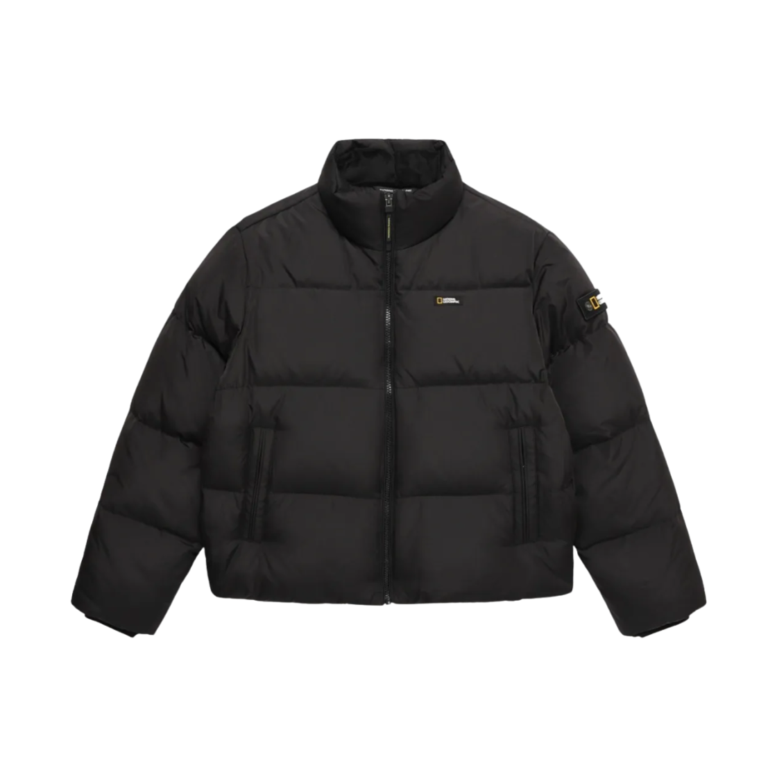 (W) 내셔널 지오그래픽 레이만 숏 렝스 다운 점퍼 카본 블랙((W) National Geographic Rayman Short Length Down Jumper Carbon Black)