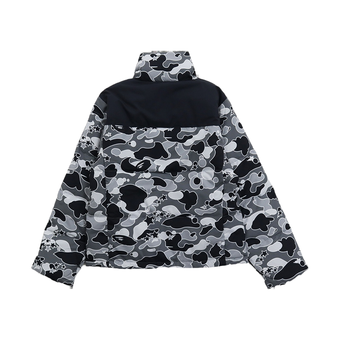 (W) 베이프 스타 카모 다운 자켓 블랙((W) BAPE Sta Camo Down Jacket Black) - 2