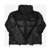 The Museum Visitor KREAM Heart Stitched Puffer Down Jacket Glossy Black - 23FW