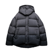 Zara x Ader Error Puffer Jacket Grey
