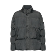 Stone Island 40123 Garment Dyed Crinkle Reps R-NY Down Jacket Lead - 24FW