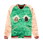 Saint Mxxxxxx x Denim Tears Reversible Sukajan Jacket Green Black - 22SS