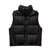 (W) Zara Puffer Vest Black