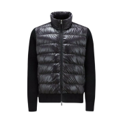 Moncler Padded Wool Cardigan Black - 23FW