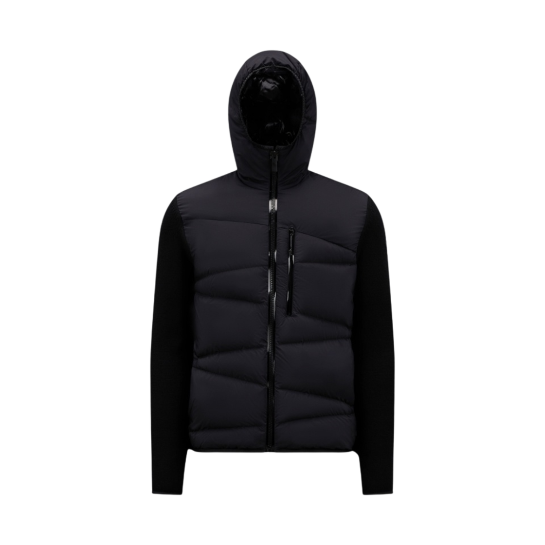 몽클레르 패딩 울 후드 블랙 - 22FW(Moncler Padded Wool Hoodie Black - 22FW) - 1