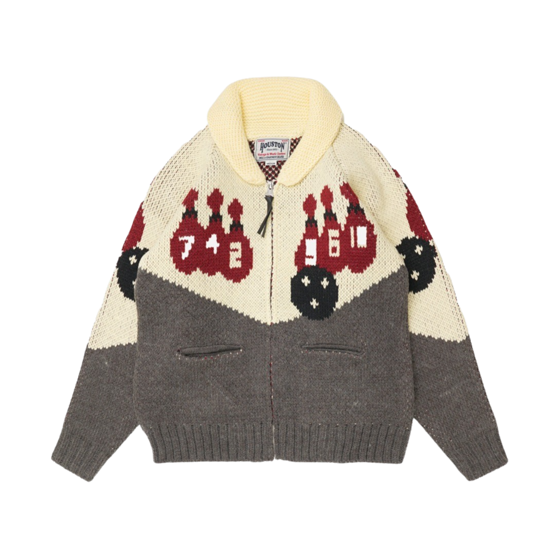 휴스턴 재팬 코위찬 스웨터 볼링 그레이 22236GR