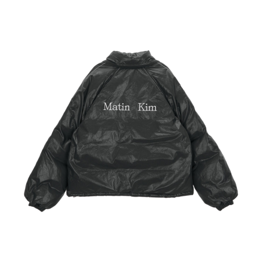 ジャケット・アウター MATIN KIM LOGO COATING JUMPER IN BLACK MUSINSA | MATIN KIM MATIN KIM LOGO COATING JUMPER