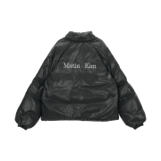 (W) Matin Kim Matin Logo Coating Down Jumper Charcoal