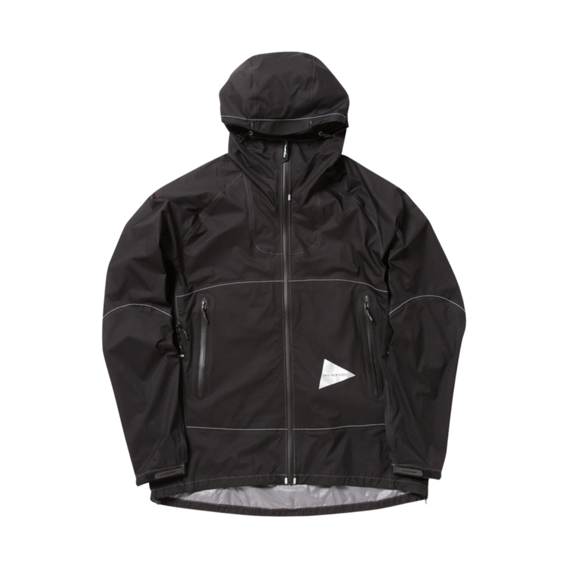 앤드 원더 3L UL 레인 자켓 블랙(And Wander 3L UL Rain Jacket Black)