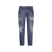 Dolce & Gabbana Loose Stretch Denim Jeans Multicolor