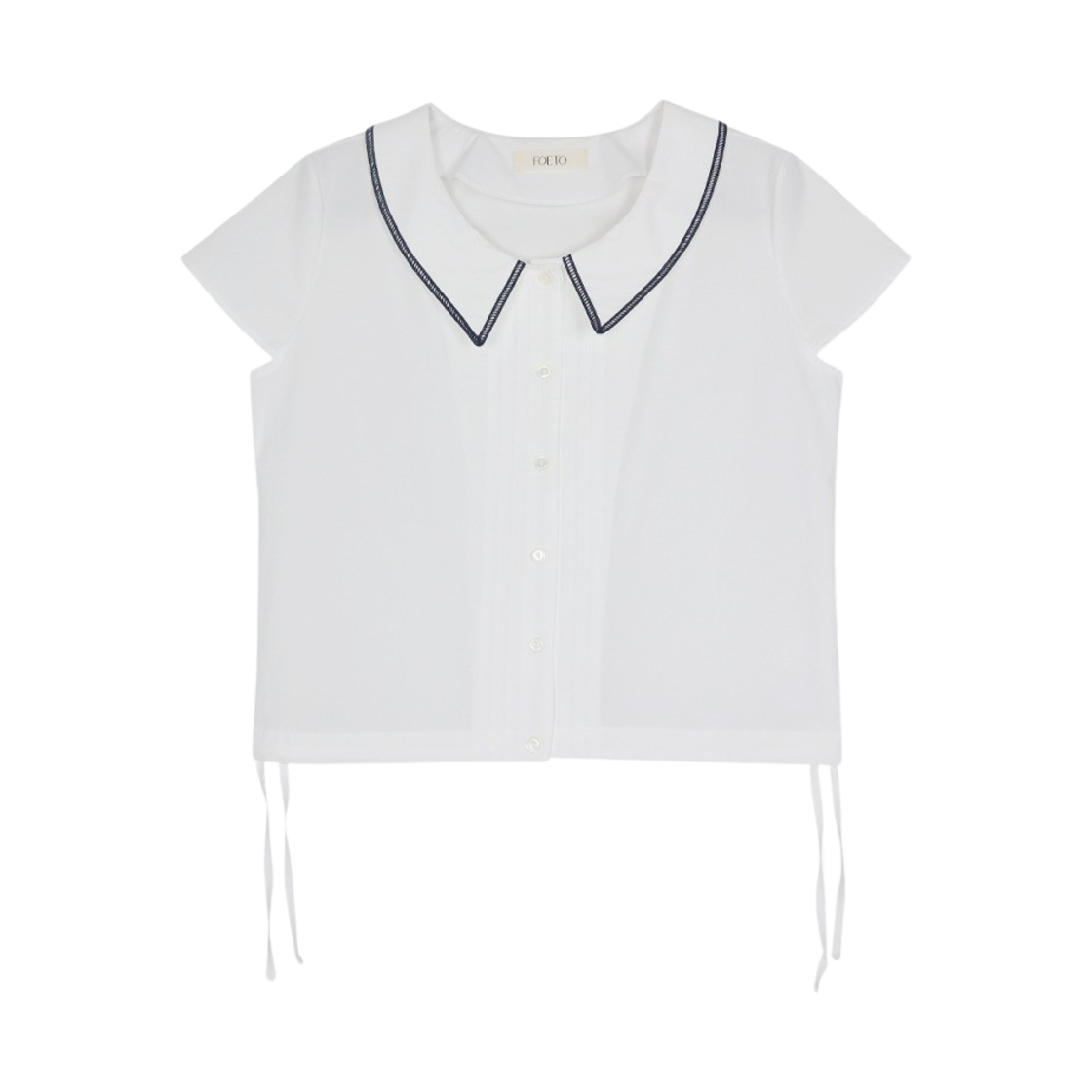 FOETO_158 FOETO Bubble Blouse Ivory