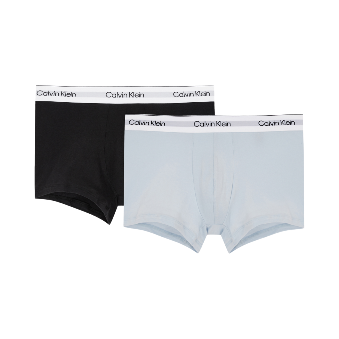 NB3985PSO Calvin Klein Modern Cotton Stretch Drawers 2-pack Trunks Black Light Blue