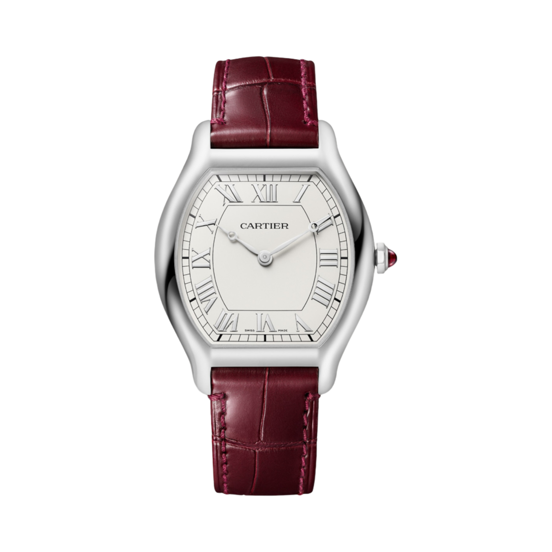 까르띠에 똑뛰 워치 플래티넘 레더(Cartier Tortue Watch Platinum Leather)