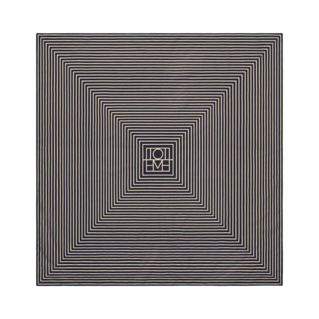 토템 시그니처 모노그램 실크 블랭킷 스카프 블랙(Toteme Signature Monogram Silk Blanket Scarf Black)