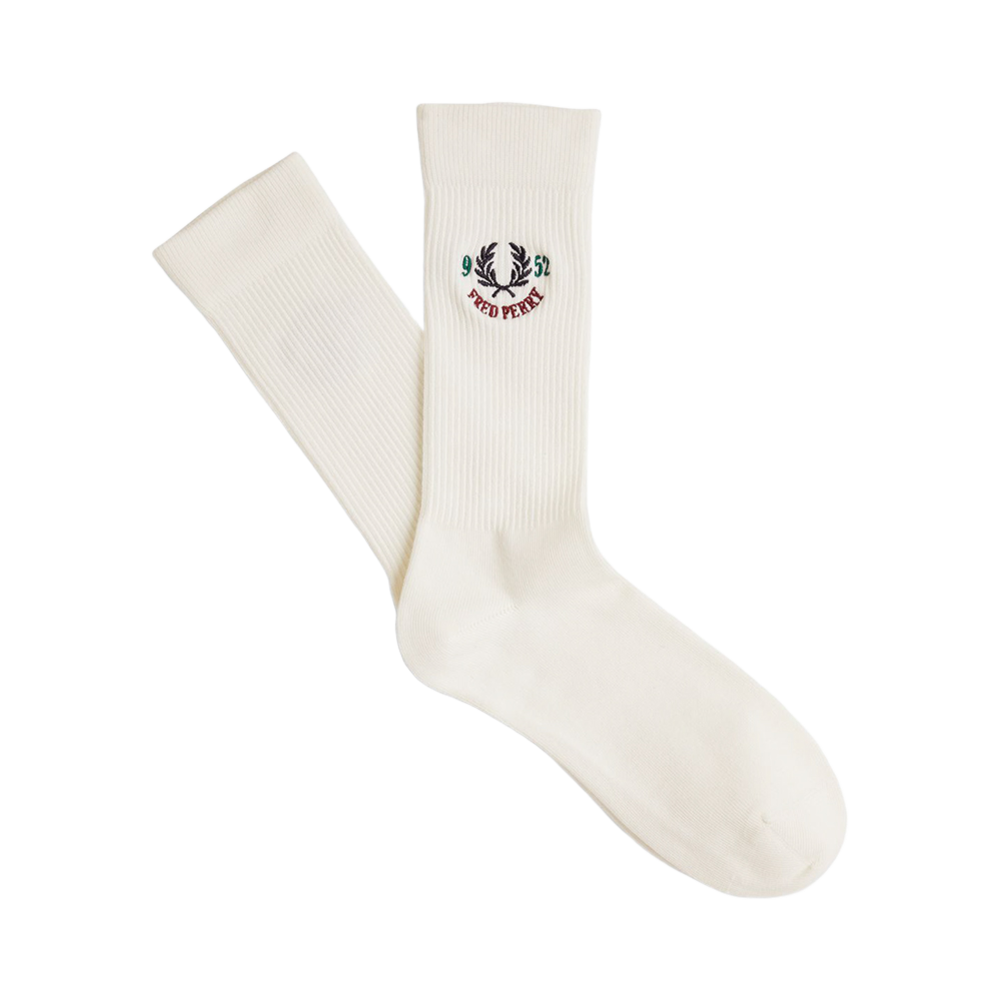 CFPU2519130-560 Fred Perry Clubhouse Sock Ecru