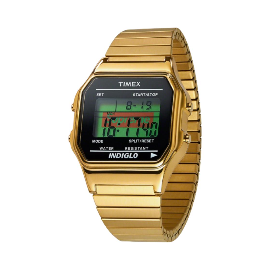 타이맥스 x 슈프림 전자 시계 골드 - 19FW(Timex x Supreme Digital Watch Gold - 19FW)