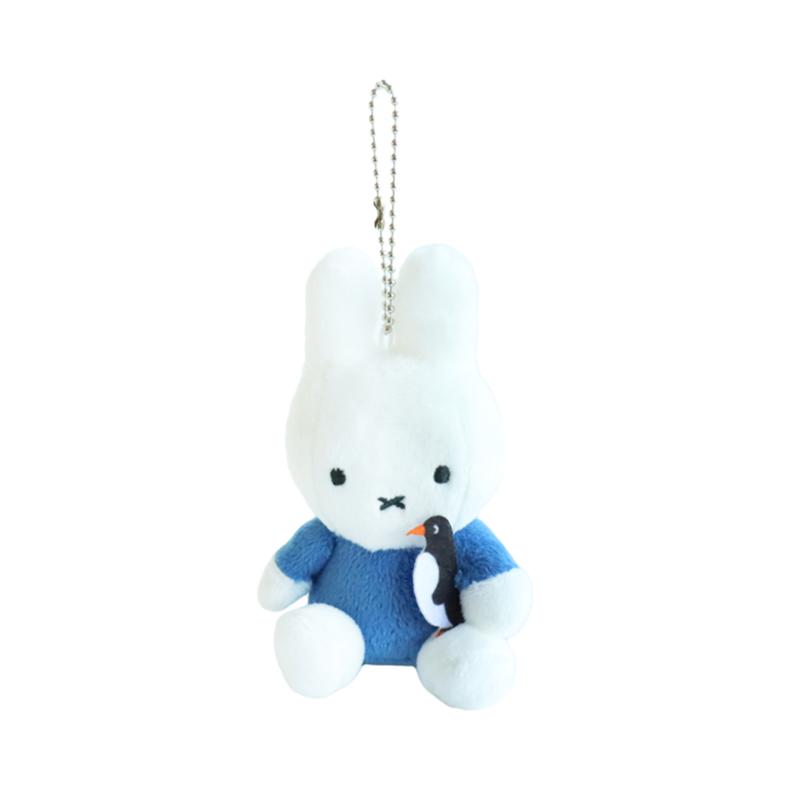 매니어리틀 펭귄 안은 미피 미니 키링 인형 블루(Many a Little Miffy In A Penguin Mini Key Ring Blue) - 1